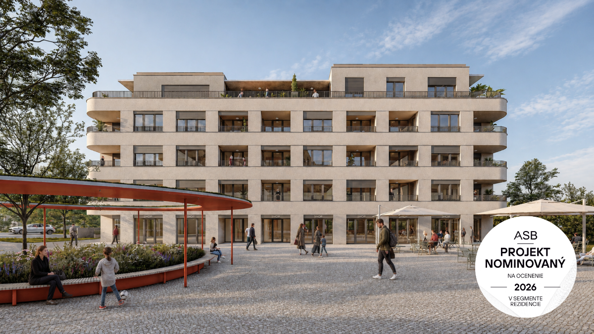 Dolné mesto v Trenčíne: Projekt nominovaný na ocenenie ASB 2026 v segmente rezidencie
